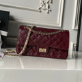 Chanel 2026 2.55 Bag 24cm Burgundy Calfskin 367736