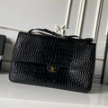 Chanel 2026 Crocodile Embossed Maxi Bag 39cm Calfskin