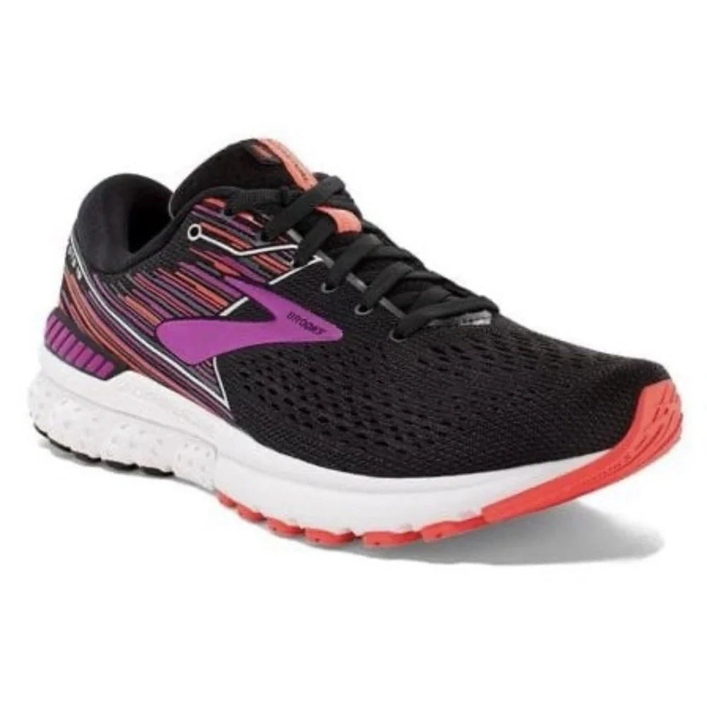 Brooks Adrenaline GTS 19 Women's Black Purple Coral  8.5